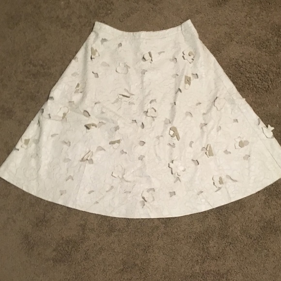 SOLD Bcbg leather cut-out skirt - Picture 4 of 6